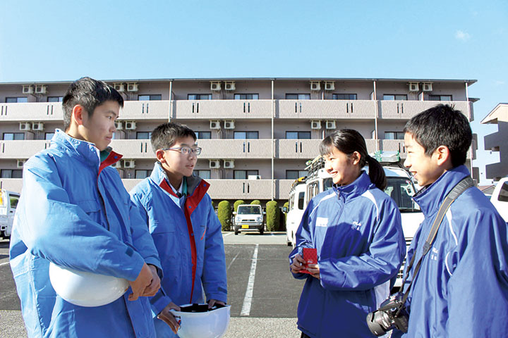 東広島市立中央中生と職場体験