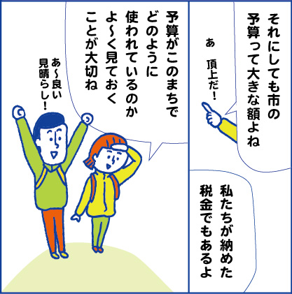漫画で読む東広島市新年度予算10