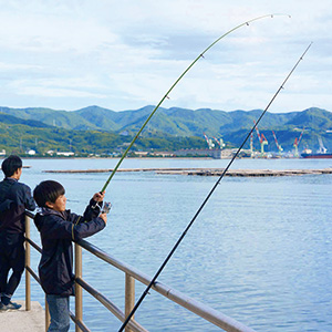 龍王島自然体験村 釣り