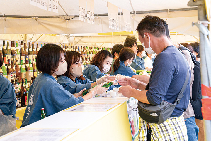 酒ひろば。今年は833銘柄の日本酒が一堂に集まる