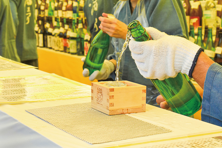 酒ひろばで提供された日本酒