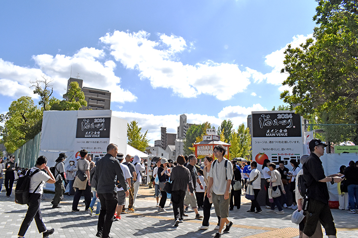 酒まつりメイン会場入り口